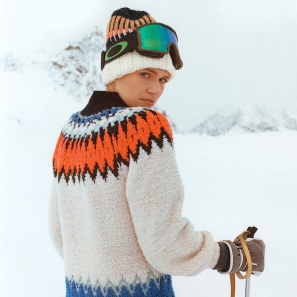 Anthropologie Pilcro Selene Fleece Fairisle Sweater - Picture 2 of 6